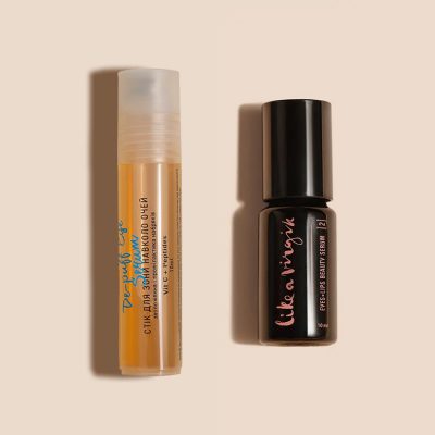 Стік для зони навколо очей + Сироватка для догляду за шкірою навколо очей і губ