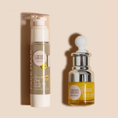 Емульсійна сироватка “Skin Changer” для жирної і комбінованої шкіри & маска очищуюча “Green clay purifying mask”